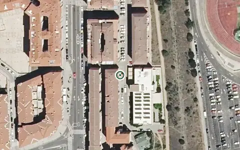 Vista aérea de la ubicación de Centro Residencial Domusvi Puerta Nueva.