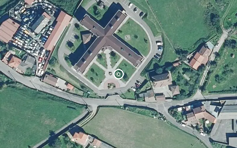 Vista aérea de la ubicación de Vital Centro Tercera Edad