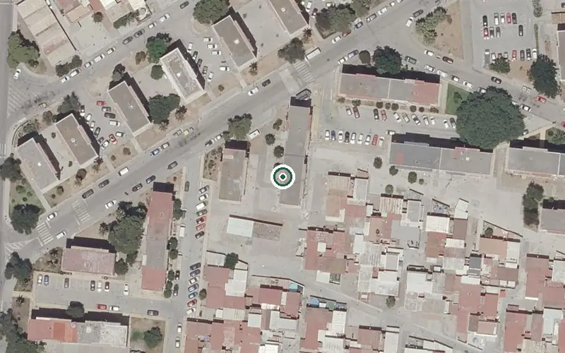 Vista aérea de la ubicación de Centro de Día para Mayores el Junquillo