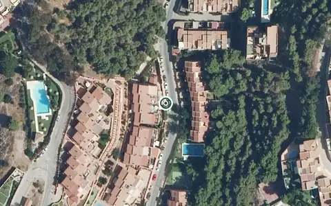 Vista aérea de la ubicación de Centro Residencial para Mayores Caser Residencial Málaga