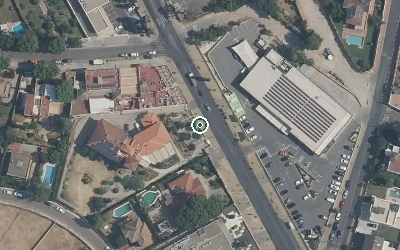 Vista aérea de la ubicación de Residencia para Personas Mayores Ntra Sra del Valle