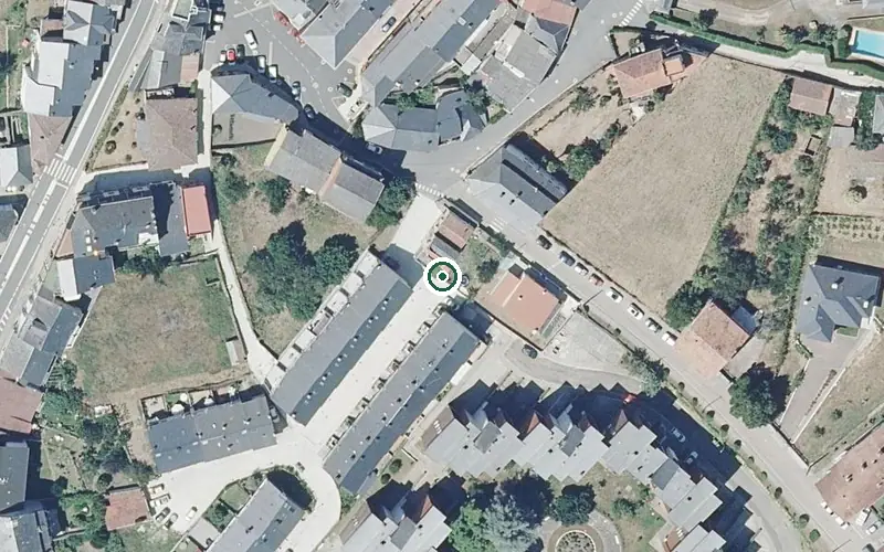 Vista aérea de la ubicación de Residencia de Maiores de Viana do Bolo