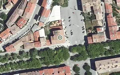 Vista aérea de la ubicación de Residència Assistida Berga Residencial