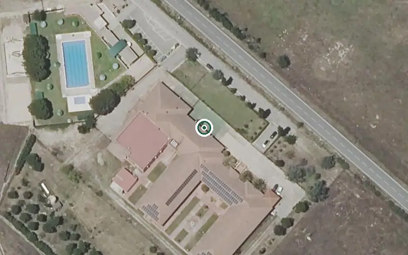Vista aérea de la ubicación de Residencia de Mayores Residencial San Julián