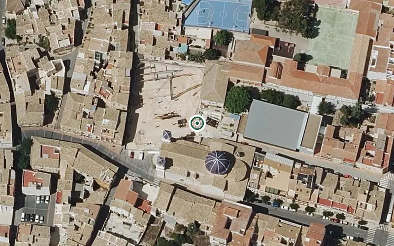Vista aérea de la ubicación de Residencia P.m.d. San Joaquín Ibi