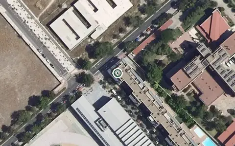 Vista aérea de la ubicación de Casa de Beneficencia