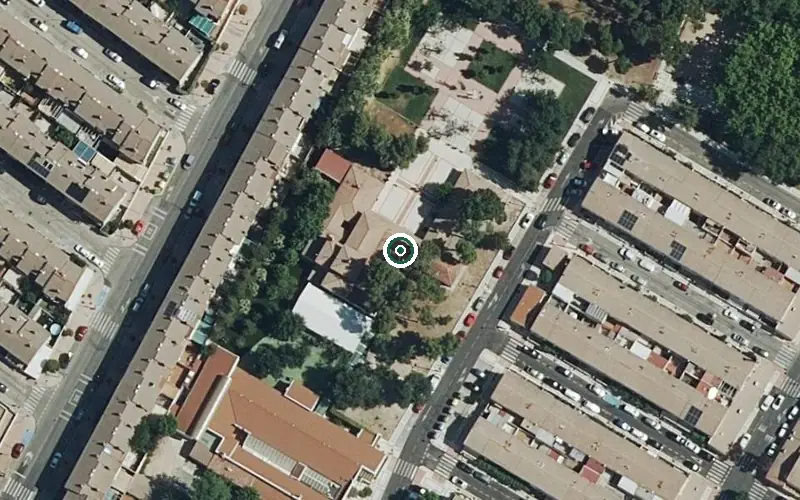 Vista aérea de la ubicación de Residencia Madre Maravillas