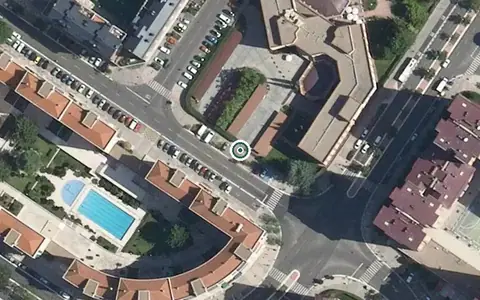 Vista aérea de la ubicación de Unidad de Estancias Diurnas de Residencia de Personas Mayores (Parquesol)
