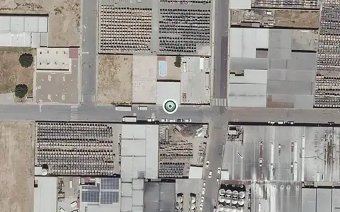 Vista aérea de la ubicación de Centro de Día para Personas Mayores Afectadas de Alzheimer Alonso León Cruz