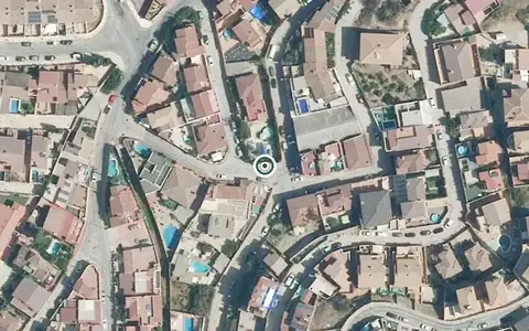 Vista aérea de la ubicación de Centro Residencial para Personas Mayores las Violetas