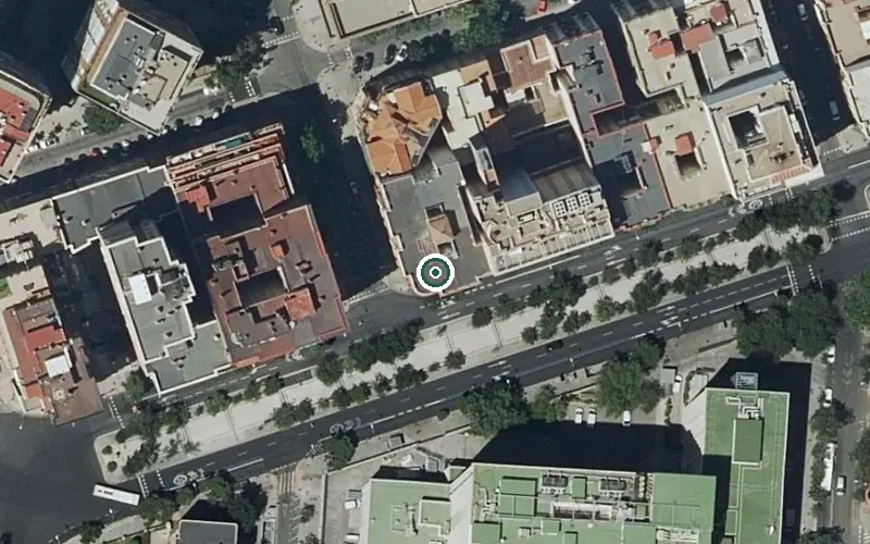 Vista aérea de la ubicación de Residencia Bouco Madrid Loreto