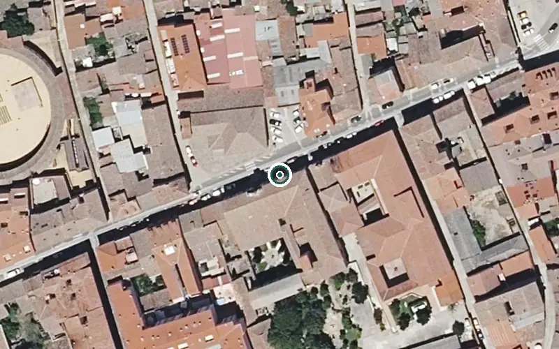 Vista aérea de la ubicación de Residencia de Personas Mayores Virgen del Canto
