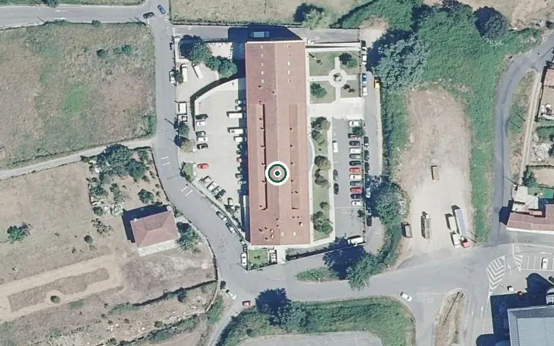 Vista aérea de la ubicación de Centro de Día para Persoas Maiores Alborexo