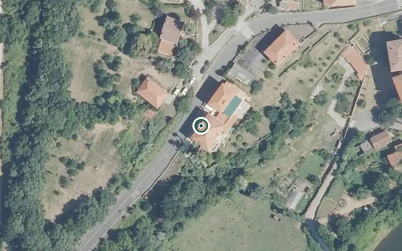 Vista aérea de la ubicación de Residencia la Alegria Egoitza