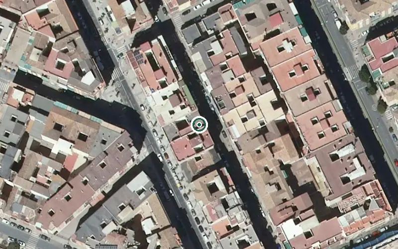 Vista aérea de la ubicación de Centro de Día para Mayores Fuente del Avellano
