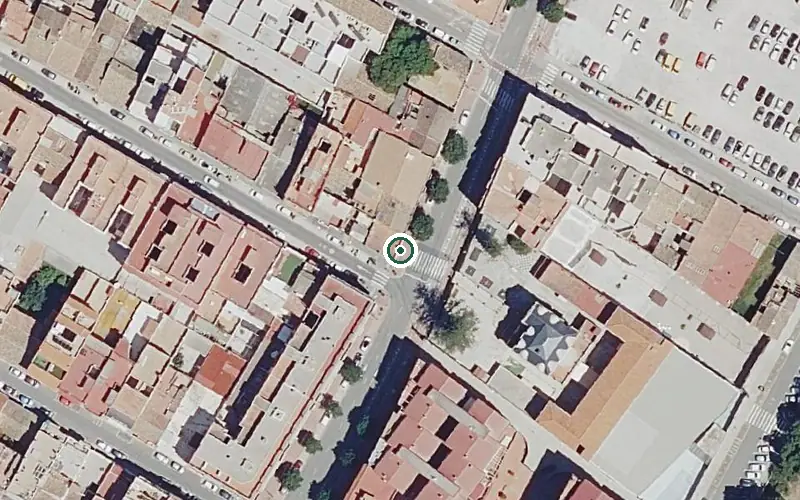 Vista aérea de la ubicación de Centro de Día de Alzheimer Afa la Safor Gandía