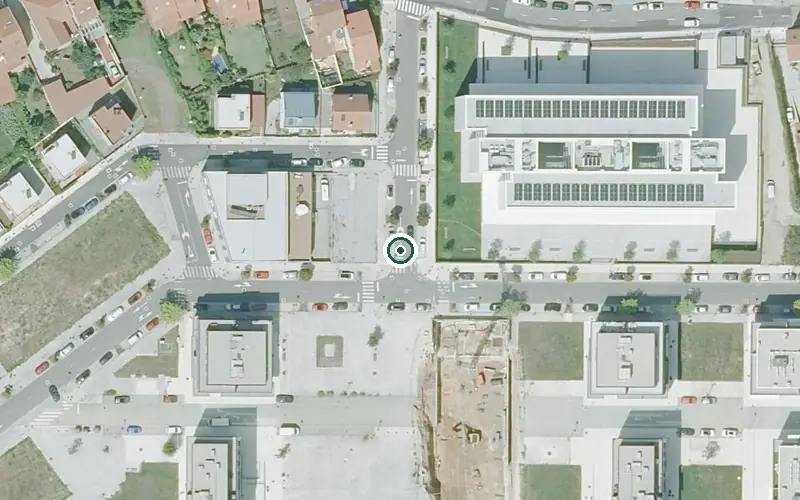 Vista aérea de la ubicación de Residencia para Persoas Maiores O Castiñeiriño