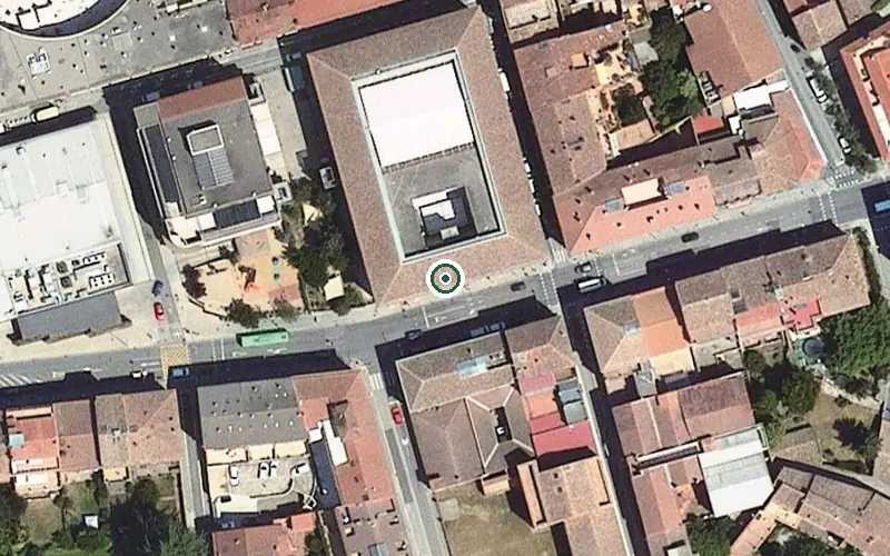 Vista aérea de la ubicación de La Caritat