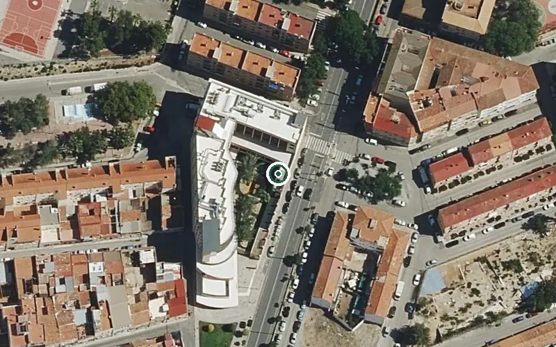 Vista aérea de la ubicación de Residencia y Centro de Día P.m.d. de Elda