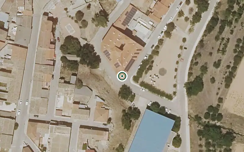 Vista aérea de la ubicación de Residencia de Mayores Valverde de Jucar