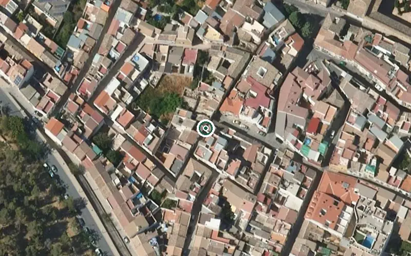 Vista aérea de la ubicación de Centro de Día para Mayores Virgen de la Capilla