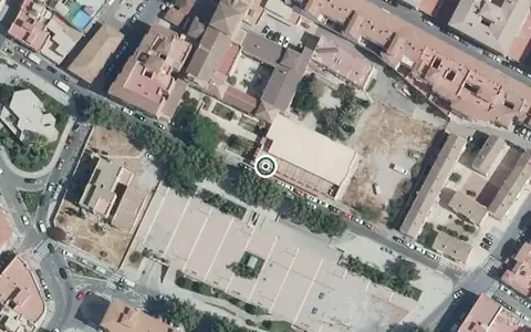 Vista aérea de la ubicación de Centro Residencial para Mayores San Luis