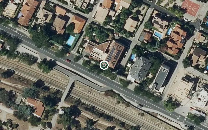 Vista aérea de la ubicación de Centro de Día Casablanca