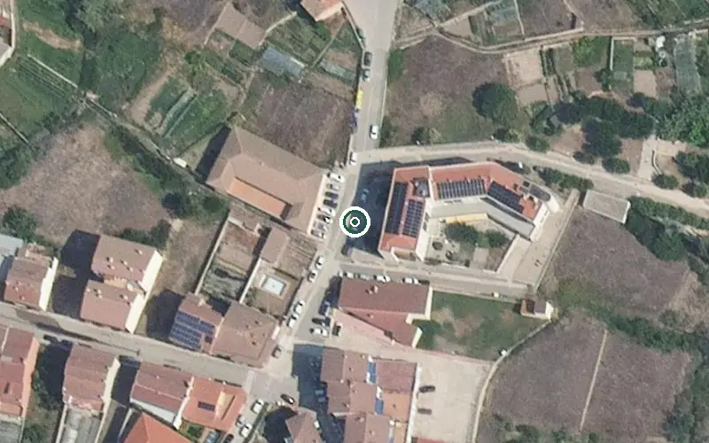Vista aérea de la ubicación de Residencia Guadalope