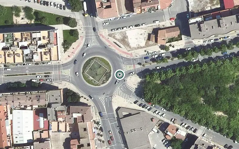Vista aérea de la ubicación de Residència per a Gent Gran Balàfia i