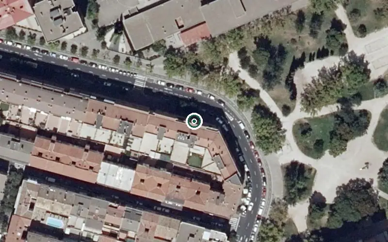 Vista aérea de la ubicación de Residencia de Ancianos Asistida Enfermos Cronicos Santa Teresa