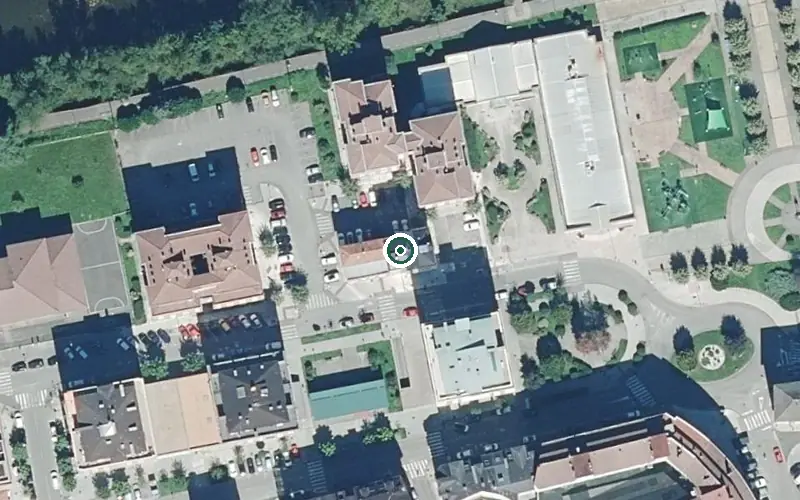 Vista aérea de la ubicación de Residencia Geriátrica Rivera Onis