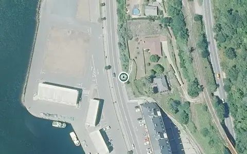 Vista aérea de la ubicación de Centro de Día de Alzheimer de Celeiro-viveiro