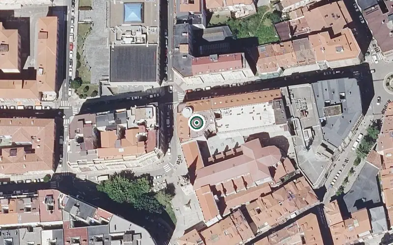 Vista aérea de la ubicación de Religiosas Angélicas