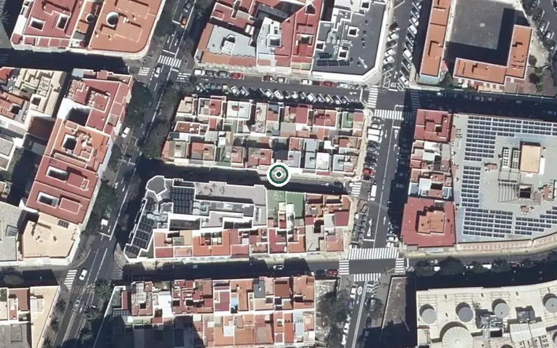 Vista aérea de la ubicación de Amavir Santa Cruz de Tenerife