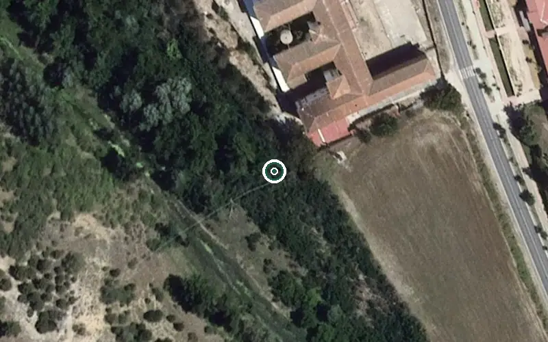 Vista aérea de la ubicación de Residencia de Personas Mayores Casta Arevalo