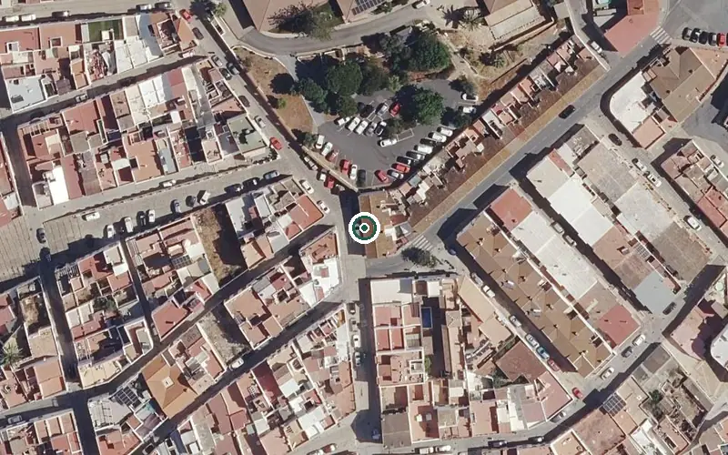 Vista aérea de la ubicación de Centro de Día para Mayores Lerdo de Tejada