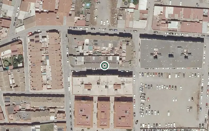 Vista aérea de la ubicación de Centro de Día para Mayores Campo de Gibraltar Oriental
