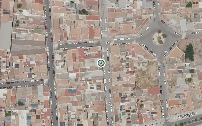 Vista aérea de la ubicación de Centro de Día para Mayores la Miniera