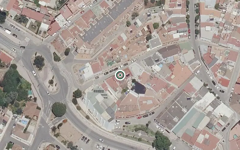 Vista aérea de la ubicación de Centro Residencial para Mayores San Ramón Nonato