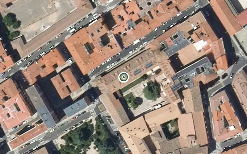 Vista aérea de la ubicación de Centro Residencial de Personas Mayores San Bernabe y San Antolin