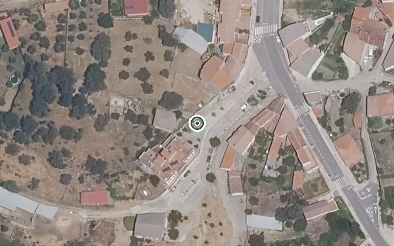 Vista aérea de la ubicación de Residencia de Mayores de Valdeobispo