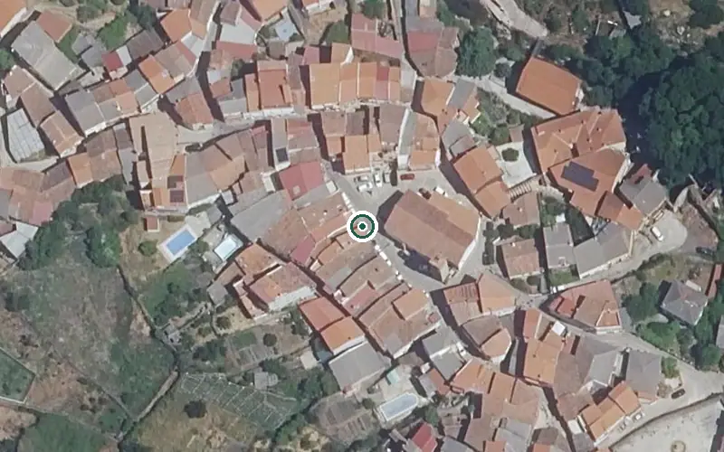 Vista aérea de la ubicación de Pisos Tutelados de Casas del Monte