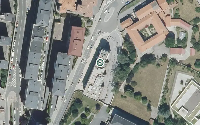 Vista aérea de la ubicación de Residencia Orpea Bilbao Zabalbide Egoitza