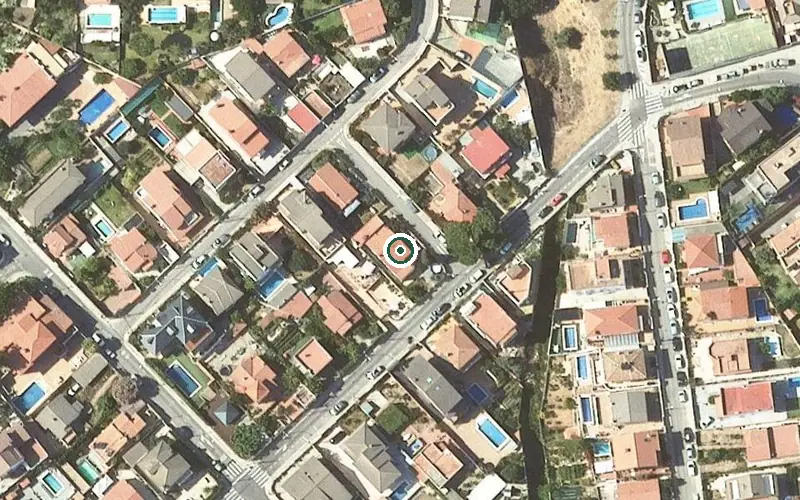 Vista aérea de la ubicación de Residència del Carmen