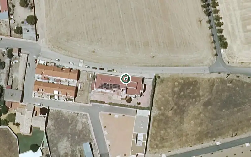 Vista aérea de la ubicación de Residencia de Mayores Municipal Nuestra Señora de la Soledad