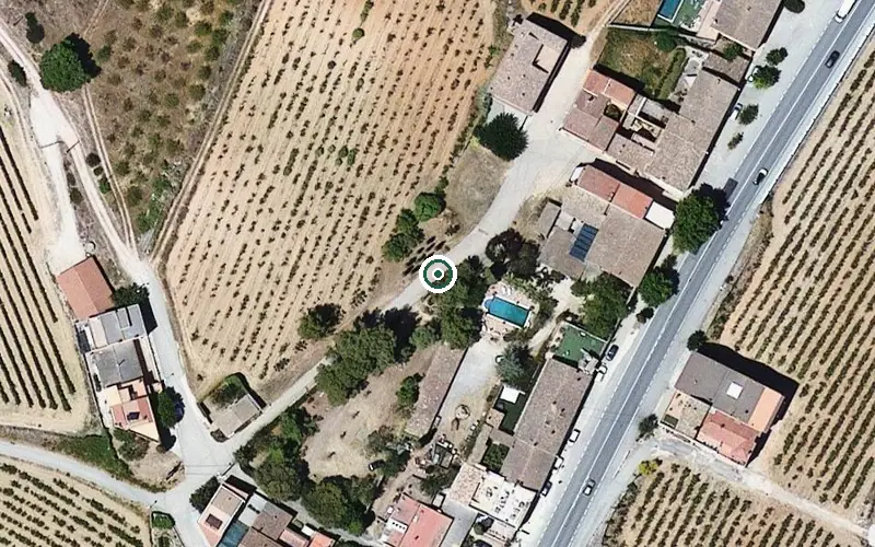 Vista aérea de la ubicación de Centre de dia Casa Família El Cenacle de Maria d'Ordal II