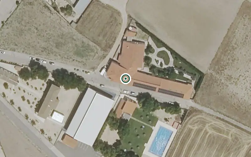 Vista aérea de la ubicación de Residencia de Mayores Santa Eugenia