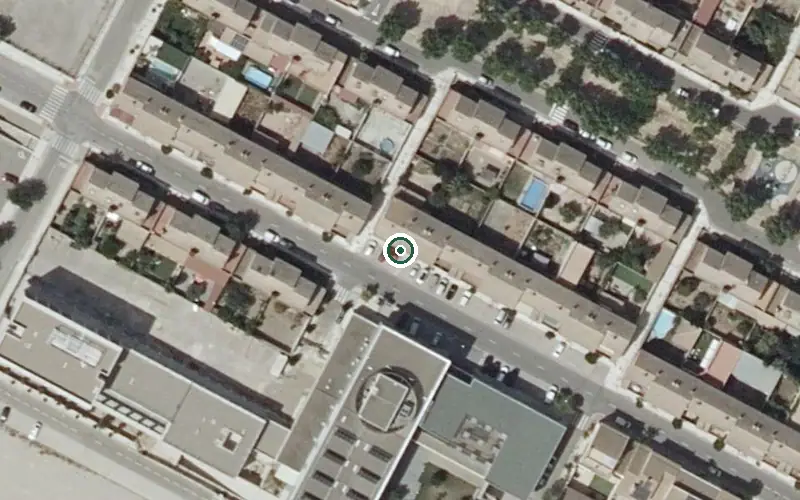 Vista aérea de la ubicación de Centro de Día Municipal