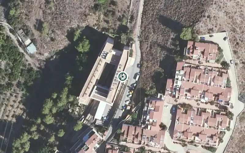 Vista aérea de la ubicación de Centro de Día para Mayores Hermanas del Buen Samaritano