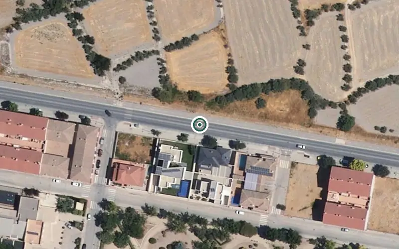 Vista aérea de la ubicación de Centro de Día para Mayores Municipal